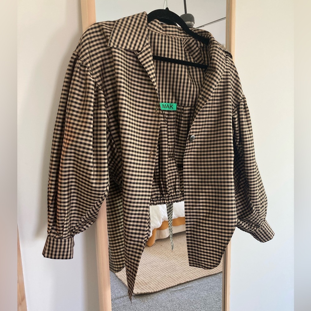 SOLD Chelsea Mak Gingham Top - Lockhart Blouse